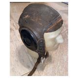 WWII leather flight Helmet