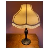 Antique fringe lamp