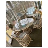 vintage MCM chairs and table