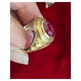Gold class ring