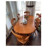 oak table and chairs