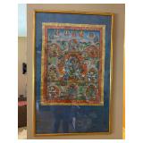 Tibetan Thangka on silk