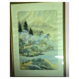 Japanese handpainted scene
