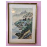 Japanese hand-painted Scene
