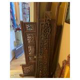 Antique Asian screen rustic primitive
