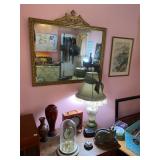 antique heavy gilded mirror