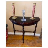 VTG barley twist entry half moon semi round table