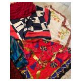 silk scarves, some vintage
