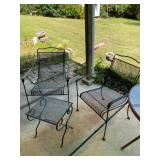 nice expanded metal chairs