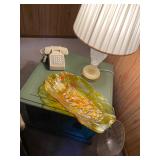 MCM retro glass tray / cheese server LARGE