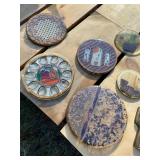 Vintage resin trivets and napkin holders