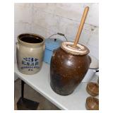 Crocks and butter churns