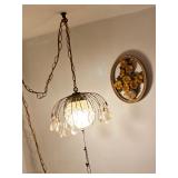 Retro light with glass crystals