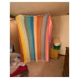 veg rainbow afghan- very good condition