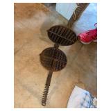 GRISWOLD stove top waffle maker, complete