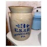 NEW BRIGHTON PA ES&B crock / butter churn