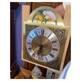 Grandfather clock, with internal parts