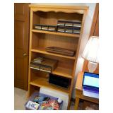 sturdy wooden shelving