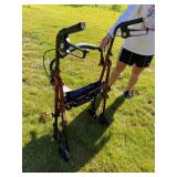 Portable / seat / rolling walker with breaks