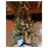 lighted petite Christmas tree