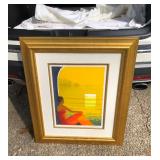 Emilie Bellet signed lithograph art