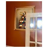  JOYCE J. ROYBAL SIGNED PAINTING OIL ON CANVAS LARGE 36"×24" FRAMED ORCHESTRA 