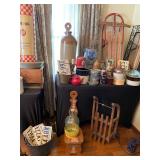 U.S. German, and Irish crocks/ whiskey