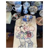 "HandArbeit" cross stitch and crawl work