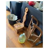 German sled Cooper and brass kettles