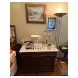 marble top bar/ entrance table