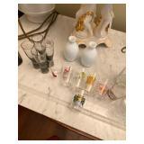 wine sampler glasses, DELTA first class saki set