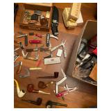 nice collection pen knives, Swiss army knives, leatherman, etc