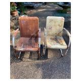 antique spring steel bounce chairs
