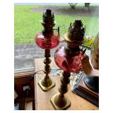 set French kerosene lamps