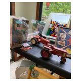 Alice chalmers and farmall cast toy tractors