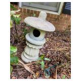  Asian concrete birdhouse