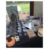 Chrystal glasses Fostoria? Lismore? 