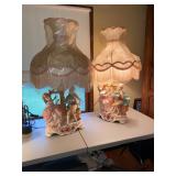 Large figural lampe / Capodimote