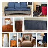 Quality Home Furnishings, Ethan Allen and Leather Seating  Bidding Ends 3/8  Pickup 3/10