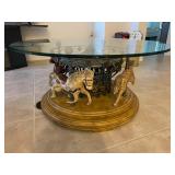 Coffee Table with Turning Carousel
