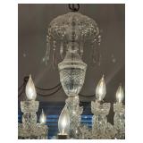 Vintage Waterford Crystal Chandelier - Purchaser must be prepared to remove and pack