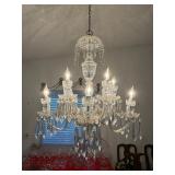 Vintage Waterford Crystal Chandelier - Purchaser must be prepared to remove and pack