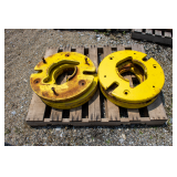 Pair of J.D. 70 Lbs.  wheel weights (140 Lbs. Total) (3 pairs available)