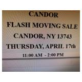 CANDOR FLASH MOVING SALE