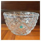 Tiffany Co. Bamboo Pattern Crystal Bowl