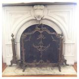 Fireplace Screen & Andirons
