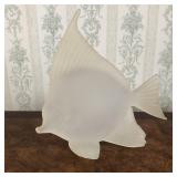 Frosted Glass Fish Sculpture