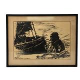 Limited Edition Lithograph By Moshe Gat (Israeli, B. 1935)