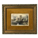 1841 Jerpoint Abbey, Kilkenny, Ireland Hand Colored Engraving By C. Cousen