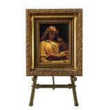 "The Maid With The Golden Hair, 1895" Framed Art Print By Frederic Leighton